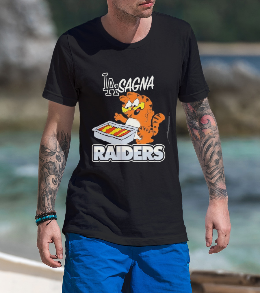 LA Lasagna Cat Raiders T-Shirt