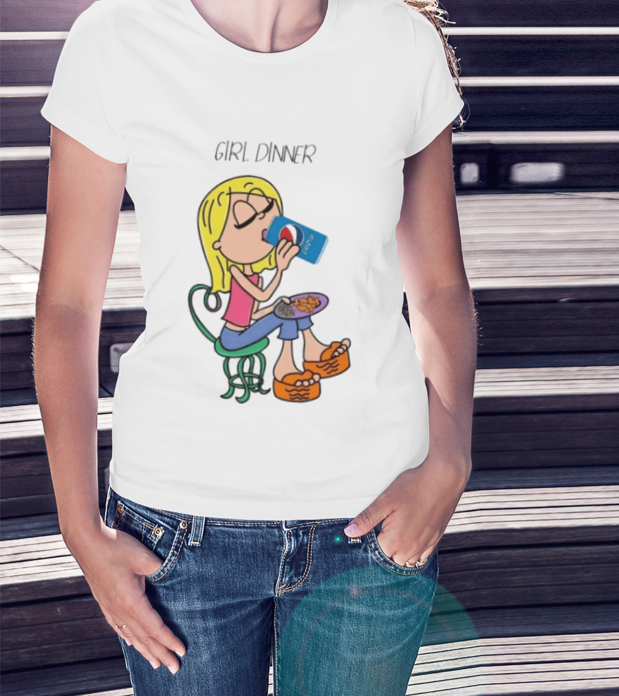 Lizzie McGuire Y2K Girl Dinner Pepsi Retro Fashion T-Shirt