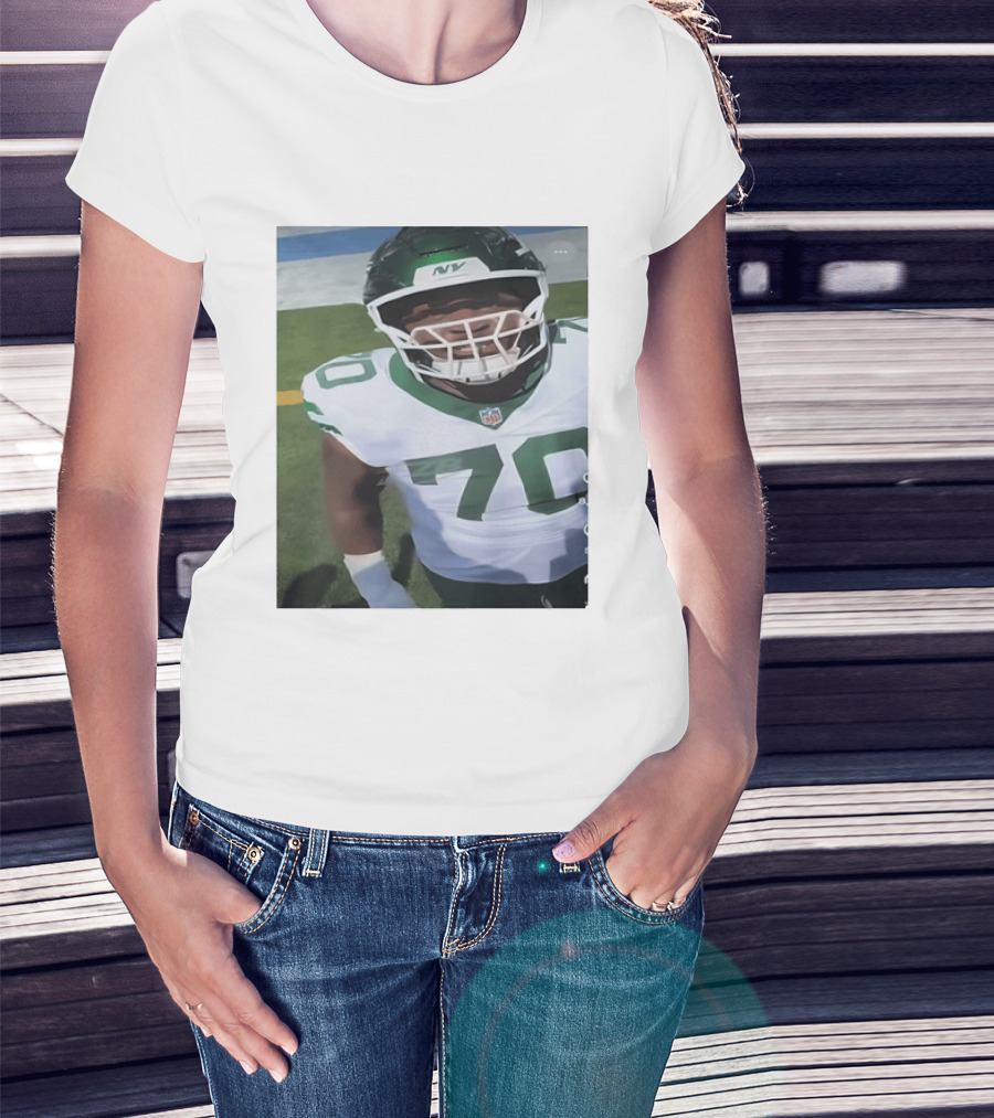 New York Jets Number 70 Football Player NFL Jersey T-Shirt