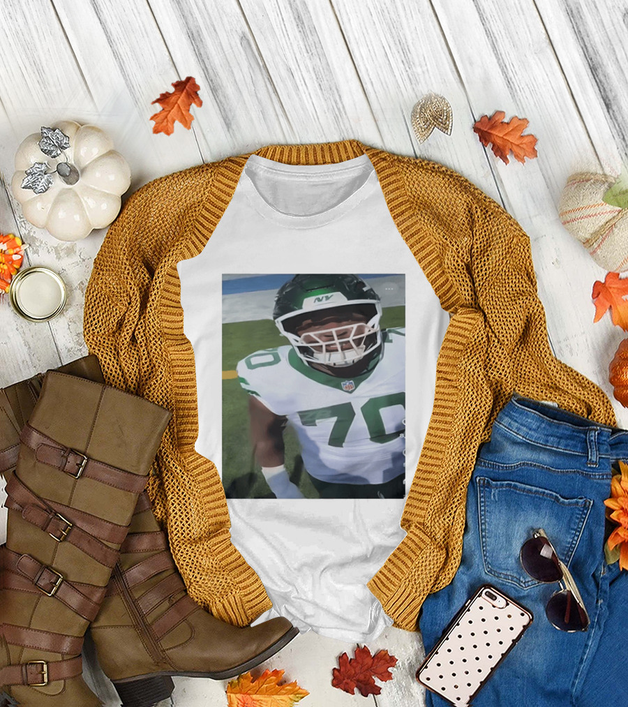 New York Jets Number 70 Football Player NFL Jersey T-Shirt