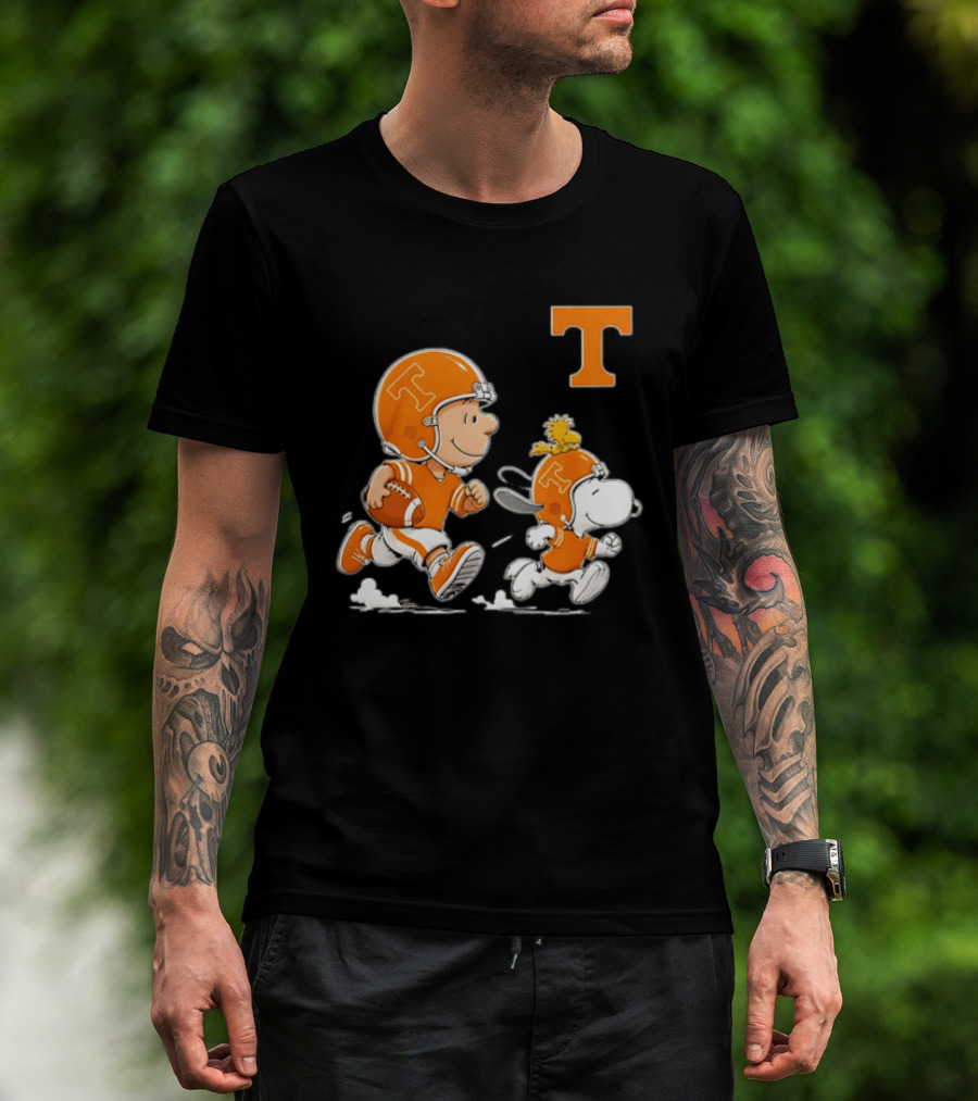 Charlie Brown Snoopy Woodstock Tennessee Volunteers Football 2026 T-Shirt