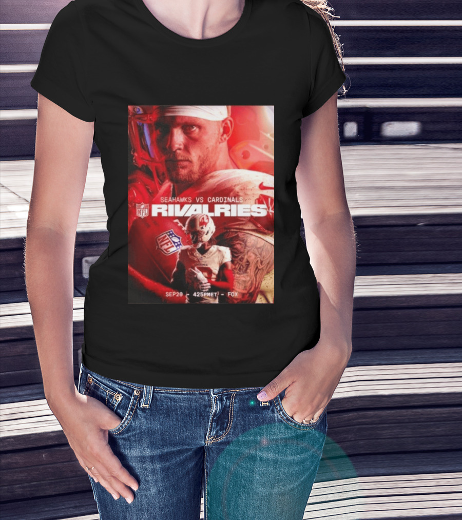 NFL Seahawks Vs Cardinals Rivalries September 20 Game Event 425PM ET On FOX T-Shirt
