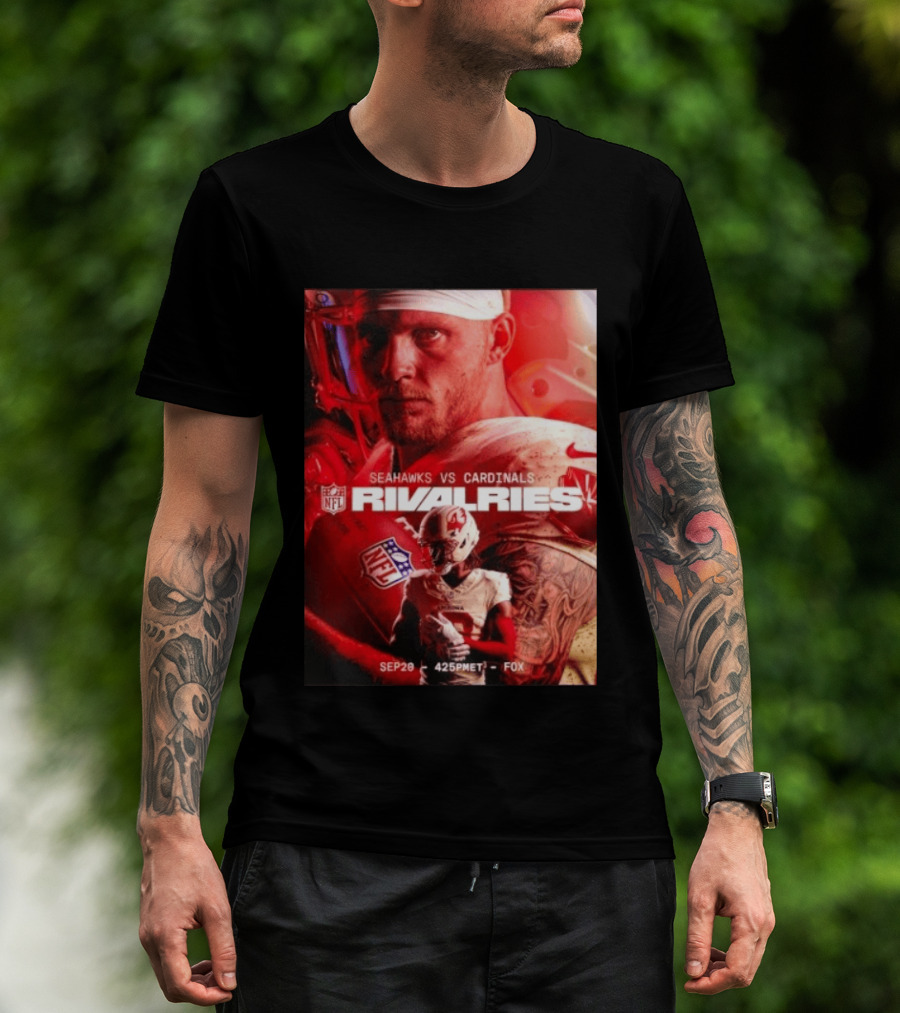 NFL Seahawks Vs Cardinals Rivalries September 20 Game Event 425PM ET On FOX T-Shirt