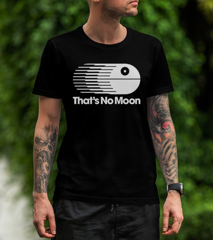 That's No Moon Death Star Space Station Iconic Reference T-Shirt
