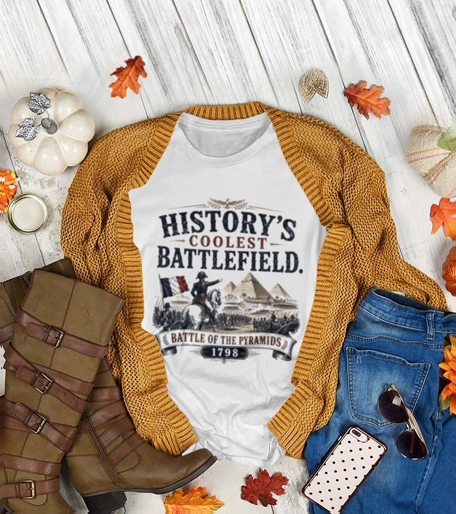 History's Coolest Battlefield Battle Of The Pyramids 1798 T-Shirt