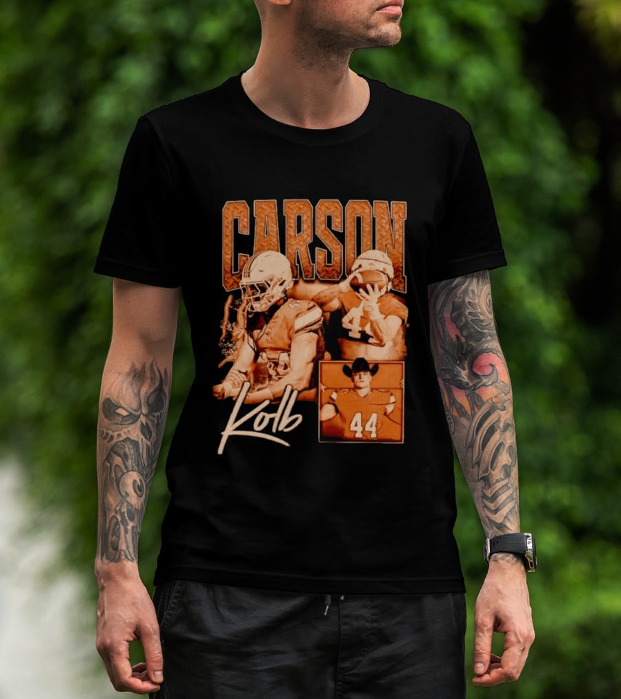 Carson Kolb 44 Football Player Collage T-Shirt