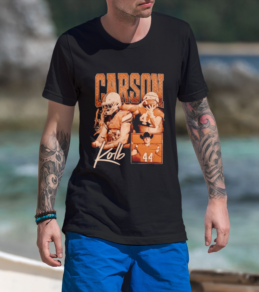 Carson Kolb 44 Football Player Collage T-Shirt