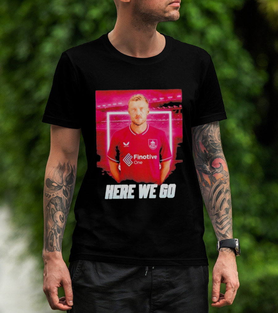 Jamie Vardy Here We Go Burnley Transfer News T-Shirt