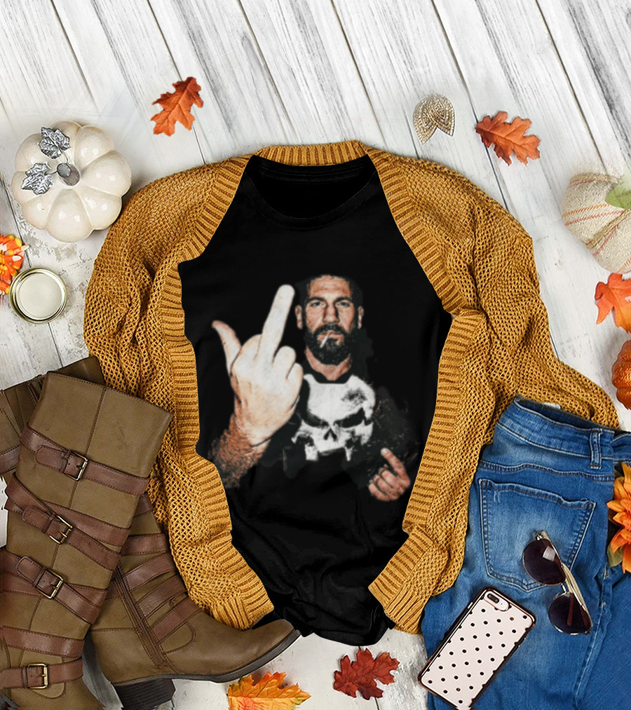 Jon Bernthal Punisher Middle Finger Iconic Gesture T-Shirt