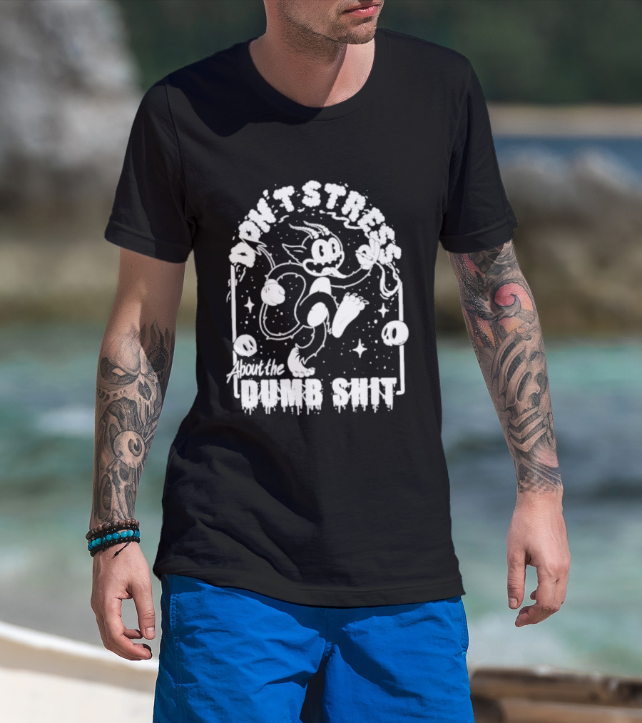 Don't Stress About The Dang Shit Felix The Cat T-Shirt