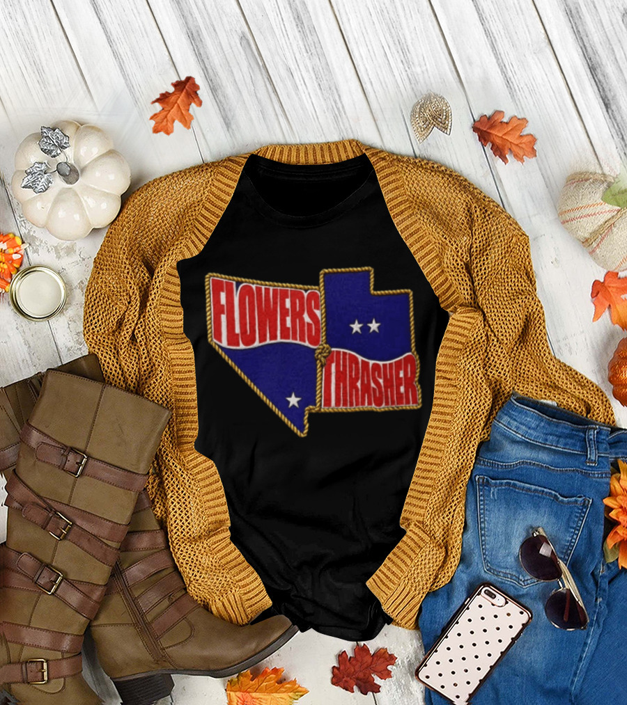 FLOWERS THRASHER Nevada Utah Patch T-Shirt