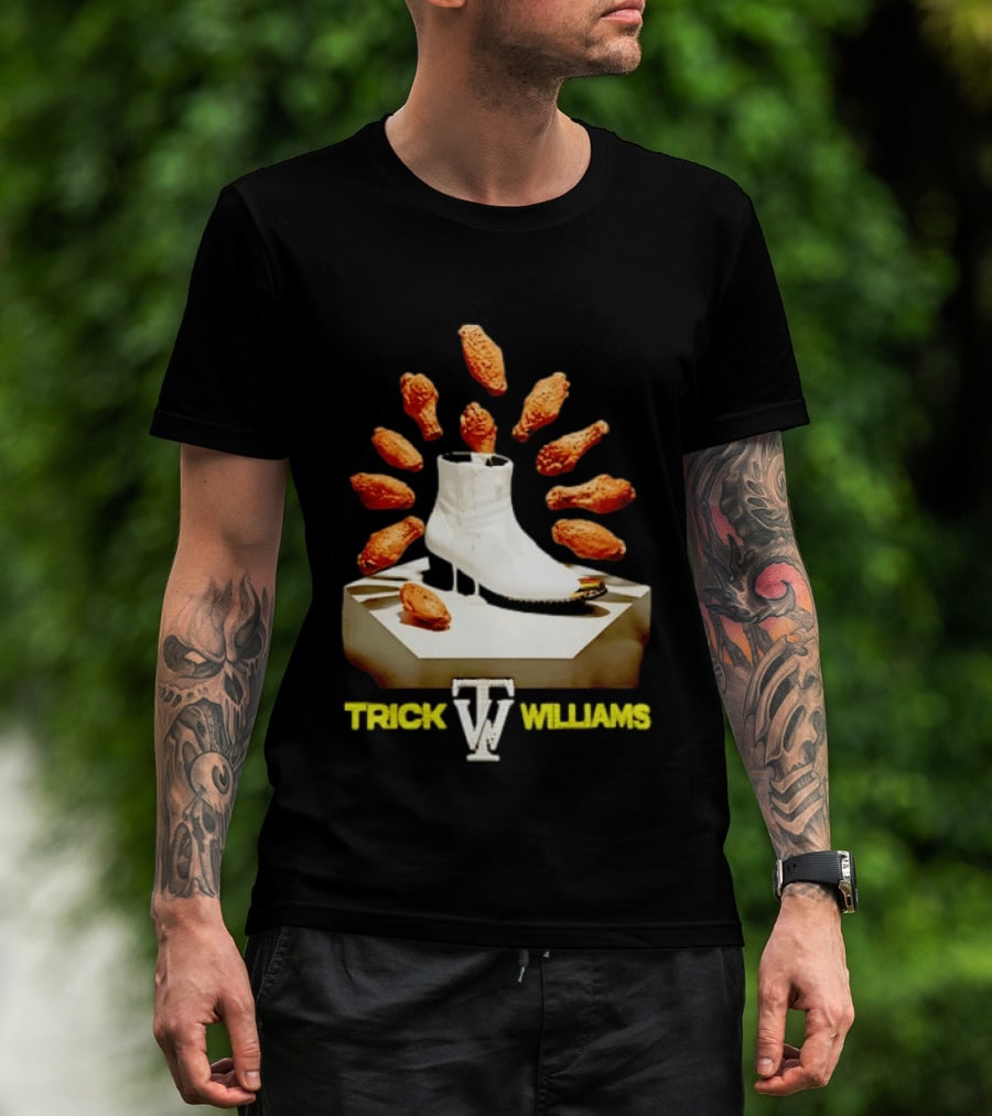 Trick Williams WWE Lemon Pepper Steppers Chicken Boot T-Shirt