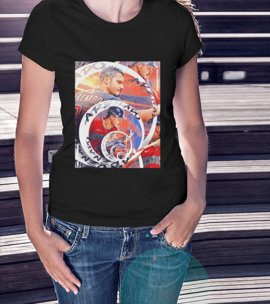 Nolan Arenado Arizona Diamondbacks Baseball Spiral Collage T-Shirt