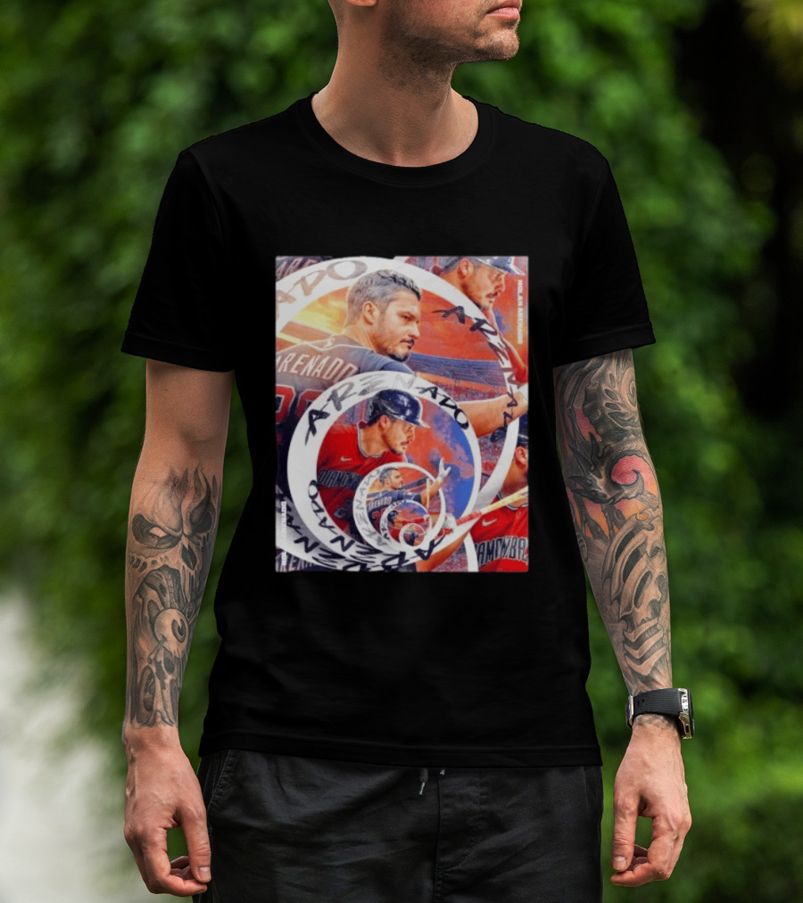 Nolan Arenado Arizona Diamondbacks Baseball Spiral Collage T-Shirt