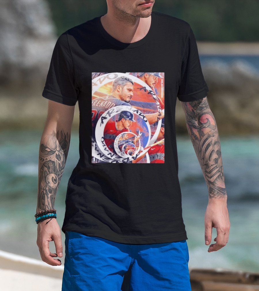 Nolan Arenado Arizona Diamondbacks Baseball Spiral Collage T-Shirt