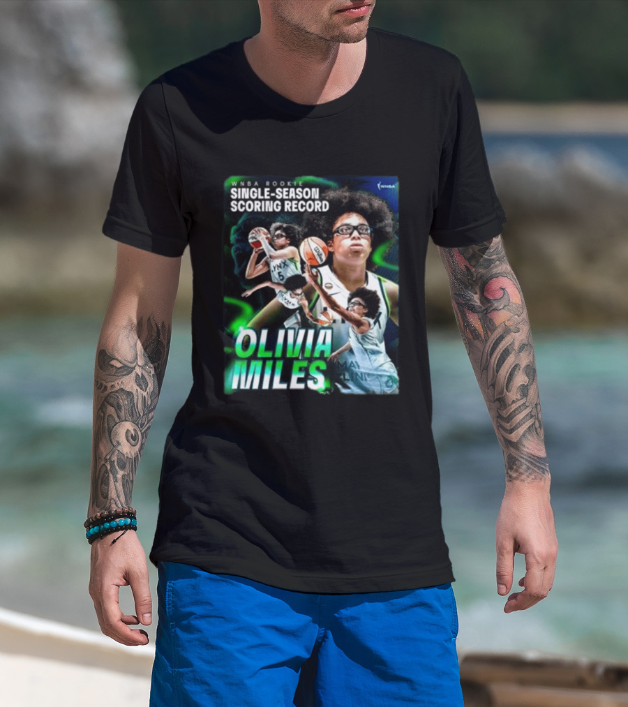 WNBA Rookie Single Season Scoring Record Olivia Miles T-Shirt