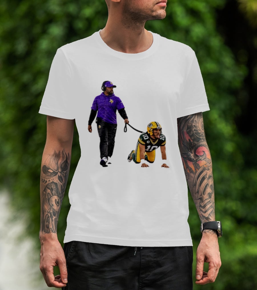 Brian Flores Minnesota Vikings Dominating Jordan Love Green Bay Packers NFL Meme T-Shirt