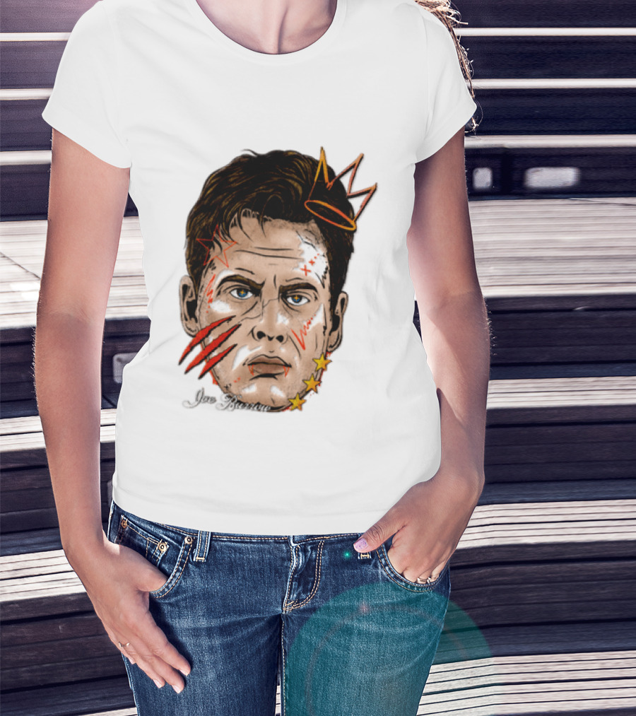 Joe Burrow Fat Head Limited Edition Player Crowned Star Scratches T-Shirt