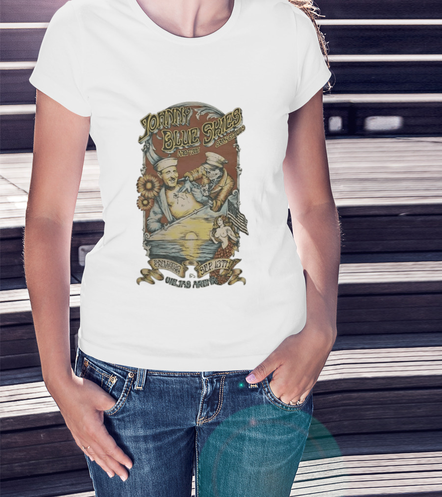 Johnny Blue Skies And The Dark Clouds Live San Diego California Sep 13th Viejas Arena T-Shirt