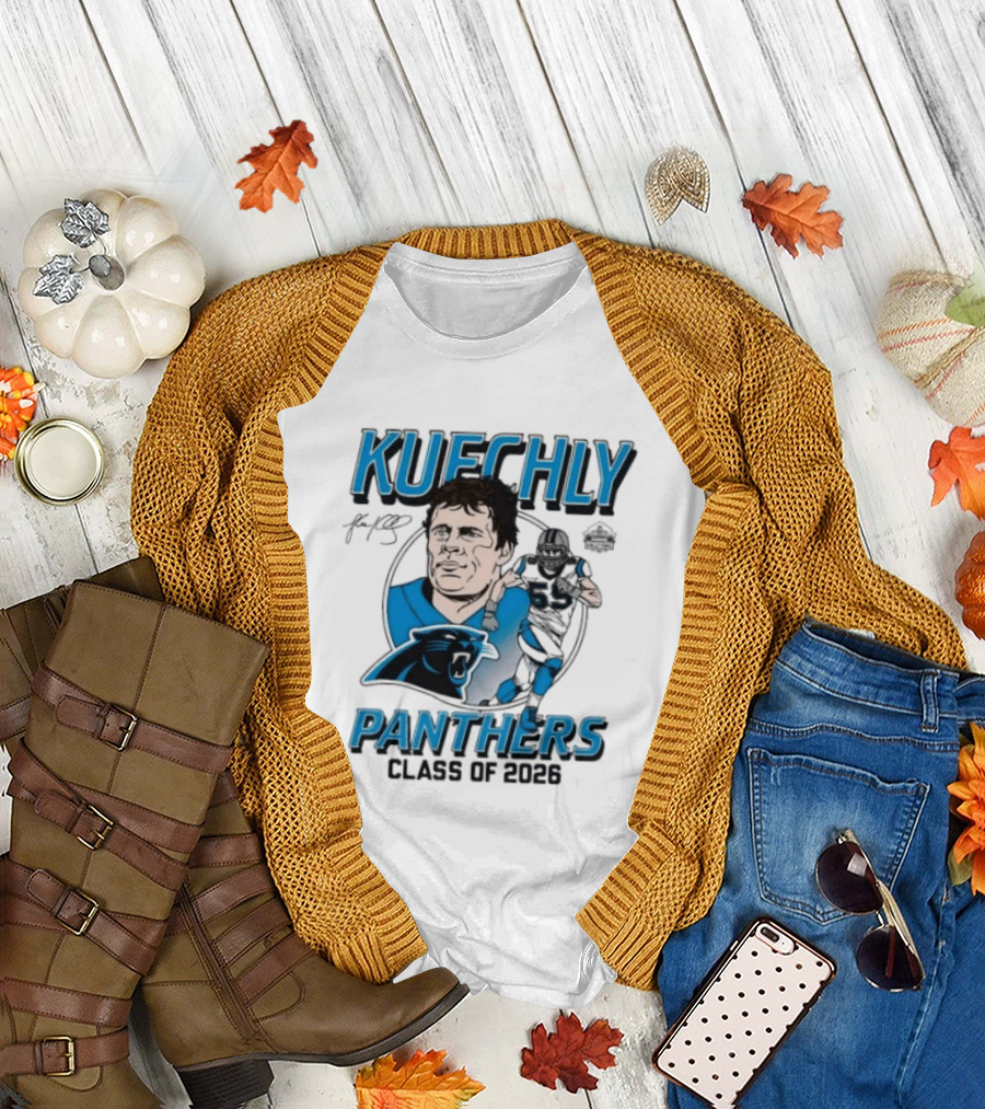 Kuechly Panthers Class Of 2026 Hall Of Fame T-Shirt