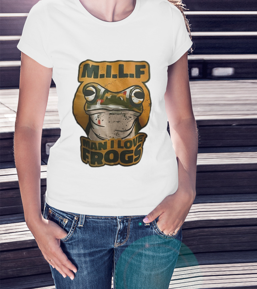 M.I.L.F Man I Love Frogs Frog Amphibian T-Shirt