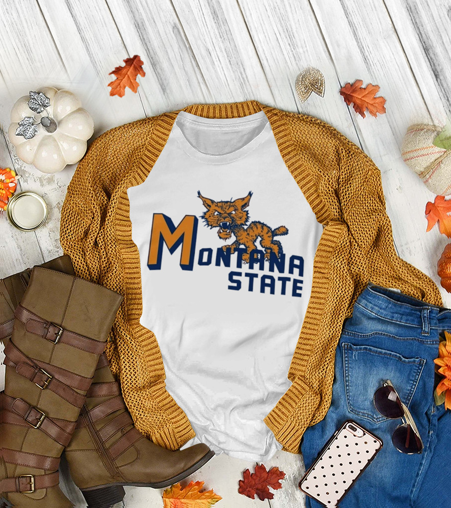 Montana State Bobcats Vintage NCAA Sports T-Shirt