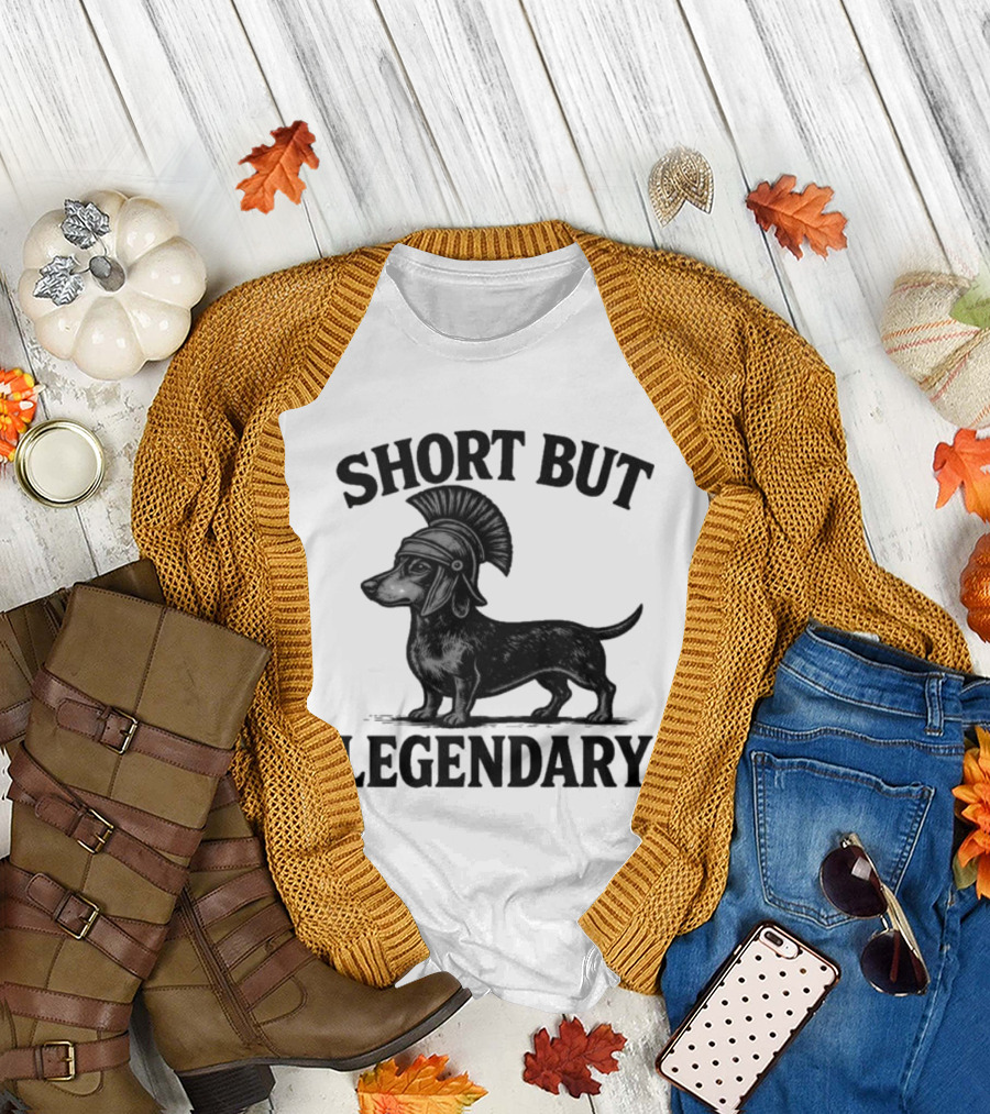 Short But Legendary Roman Warrior Wiener Dog T-Shirt