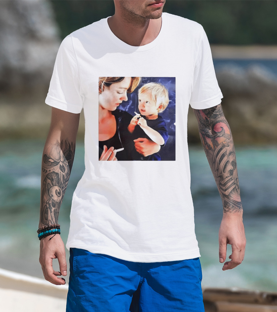 When You Light Up So Does He Anti Smoking Awareness T-Shirt