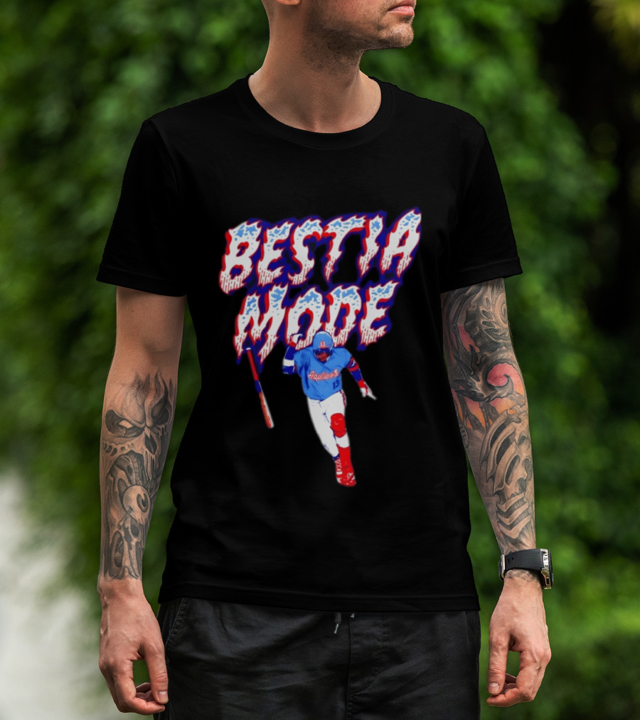 BESTIA MODE Aquicos 13 Baseball Player Athlete T-Shirt