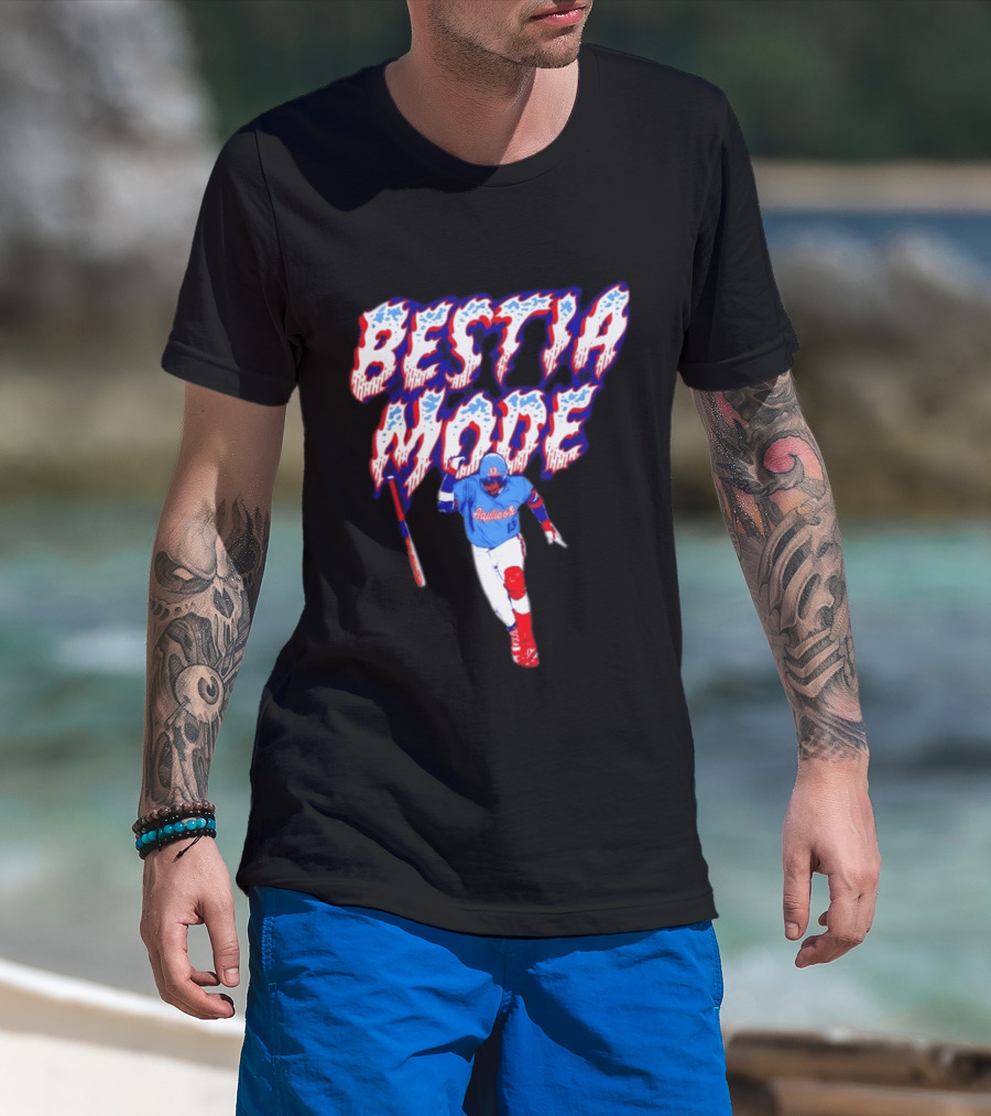 BESTIA MODE Aquicos 13 Baseball Player Athlete T-Shirt