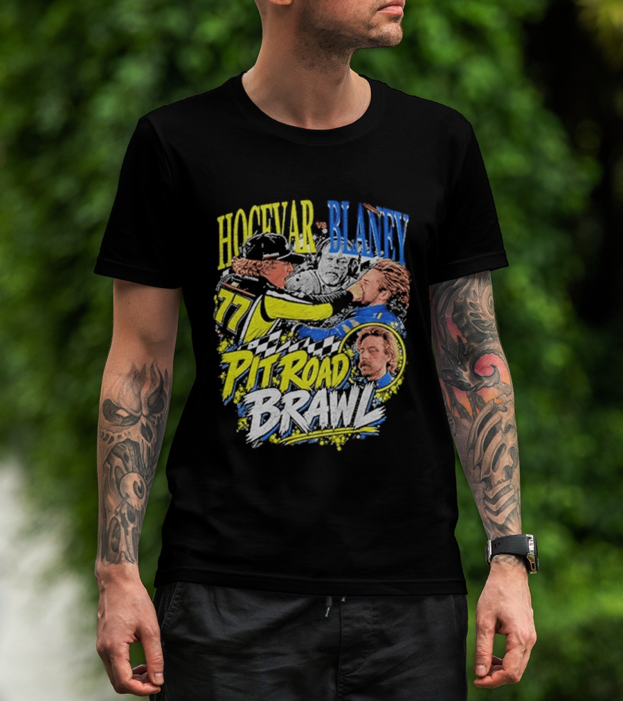 Hocevar Blaney Pit Road Brawl Racing 77 T-Shirt