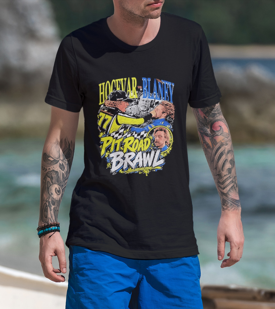 Hocevar Blaney Pit Road Brawl Racing 77 T-Shirt