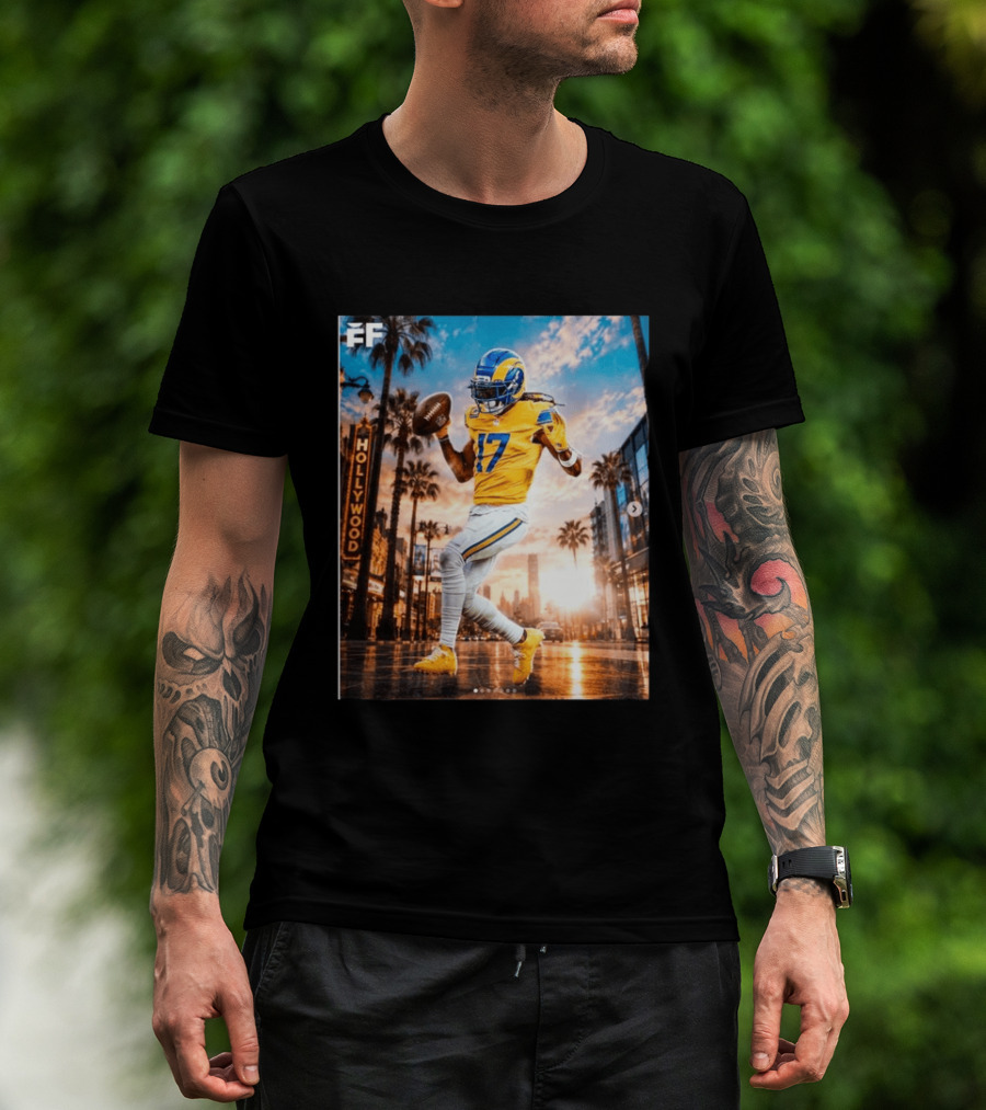 Los Angeles Rams Hollywood Davante Adams 17 Football Player T-Shirt