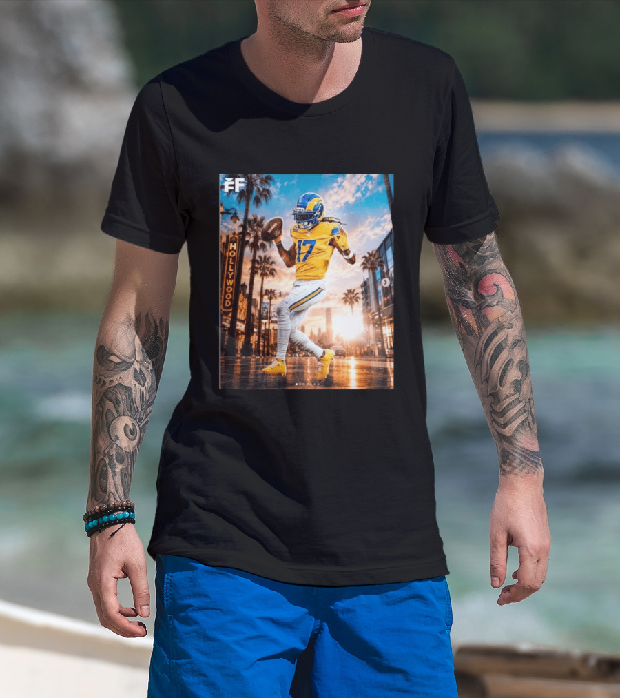 Los Angeles Rams Hollywood Davante Adams 17 Football Player T-Shirt