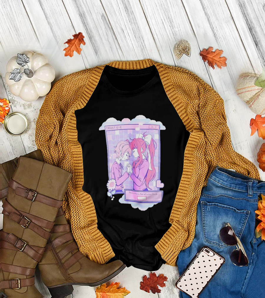 Doki Doki Literature Club Trustexe Monika Sayori This Is The Literature Club T-Shirt