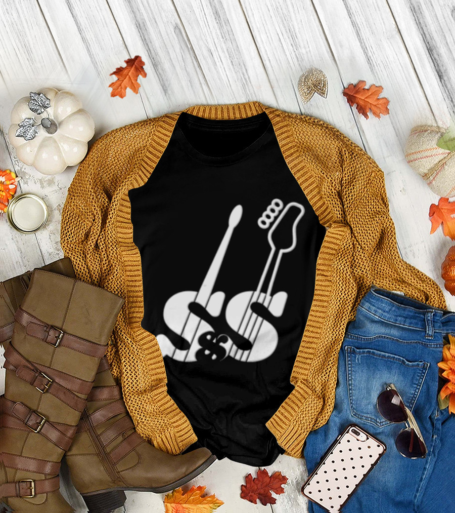 Guitars Forming Letter S T-Shirt
