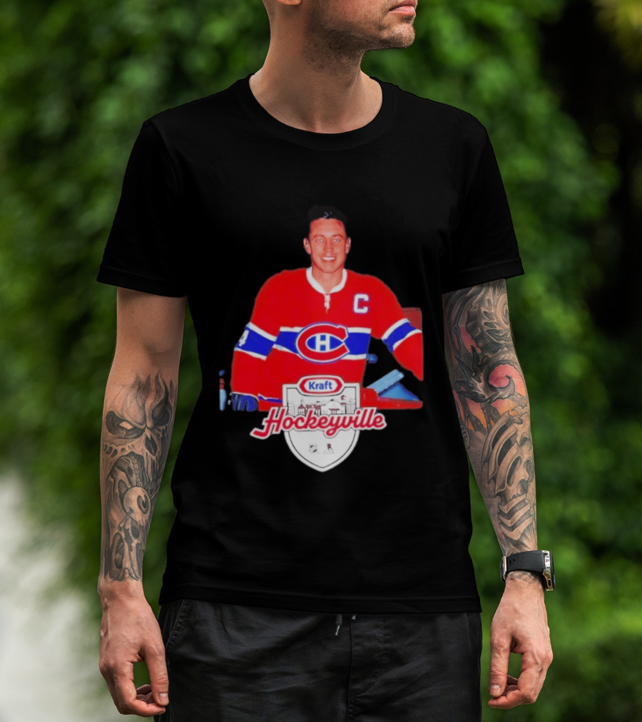 Jean Béliveau Montreal Canadiens Kraft Hockeyville Canadiens Logo Vintage Hockey T-Shirt