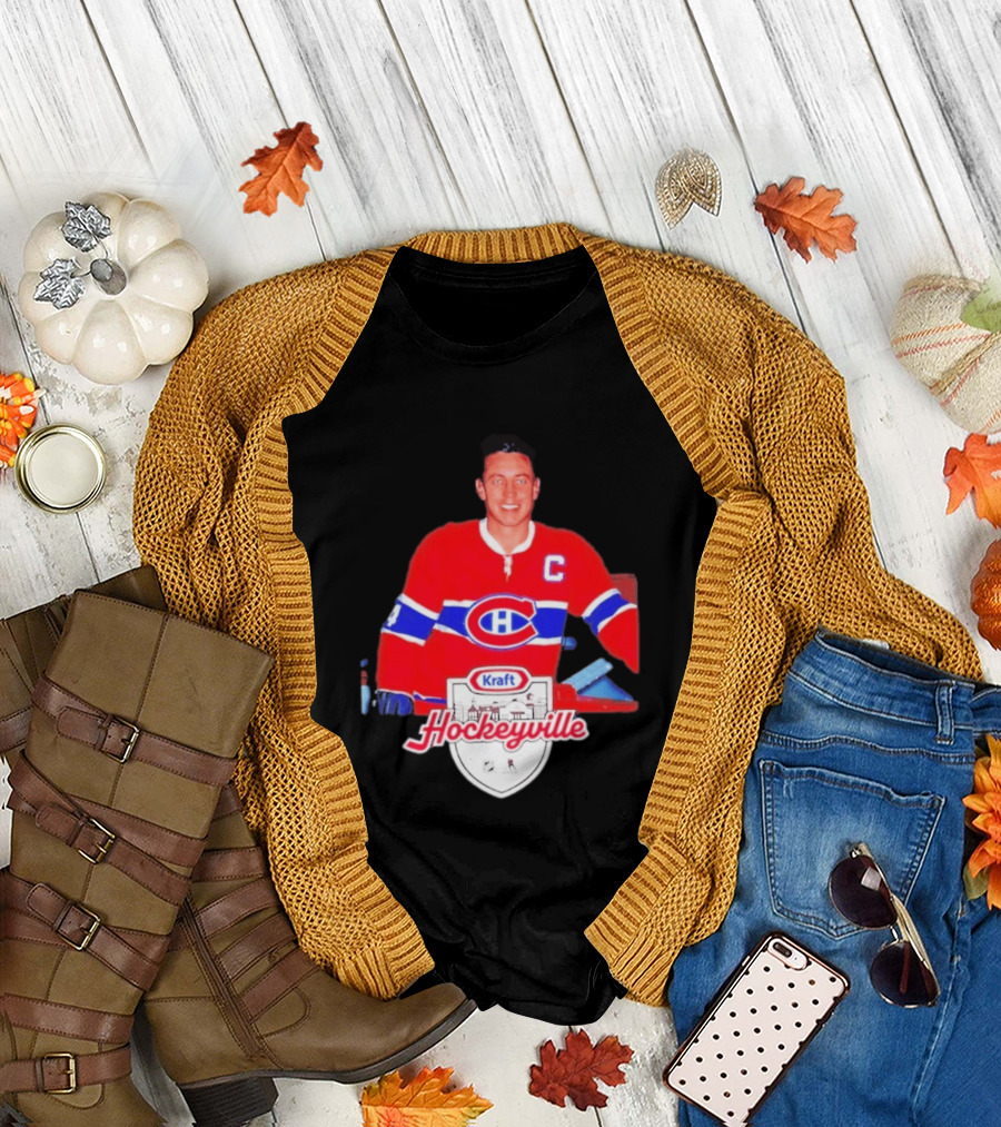 Jean Béliveau Montreal Canadiens Kraft Hockeyville Canadiens Logo Vintage Hockey T-Shirt