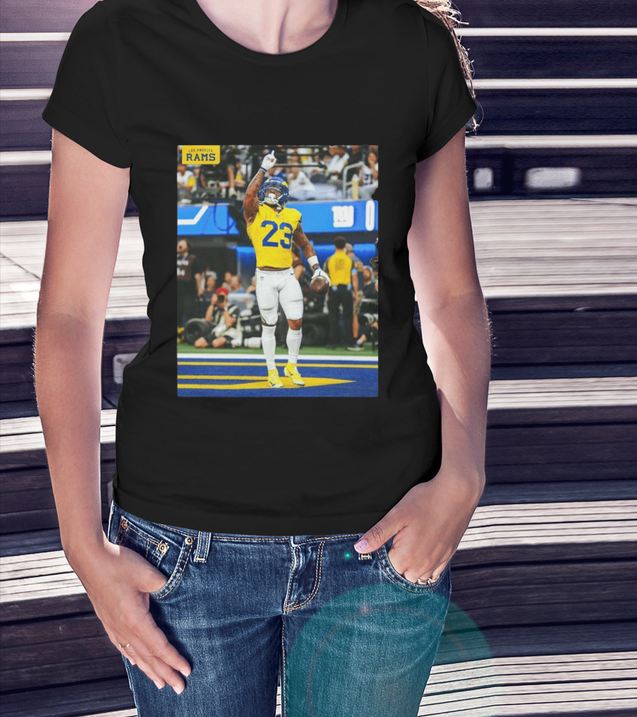 Los Angeles Rams Kamren Kinchens #23 NFL Football Jersey Celebration T-Shirt