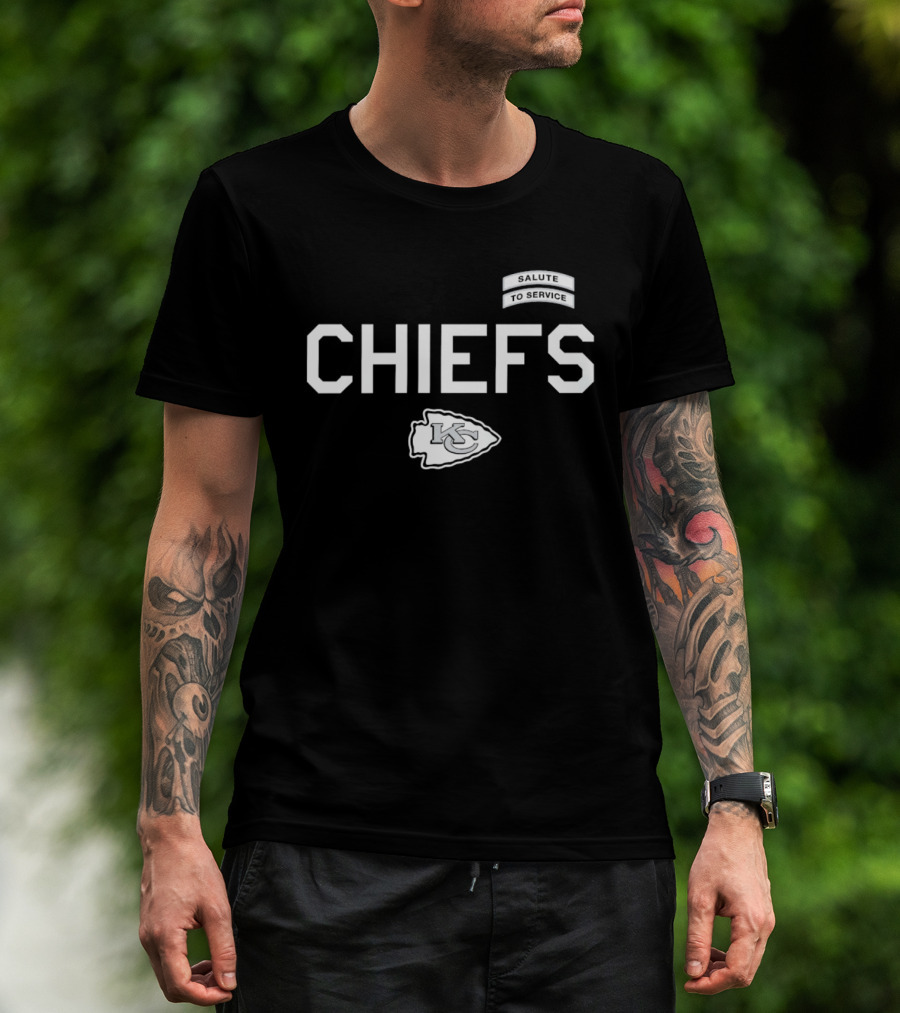 Kansas City Chiefs Salute To Service CHIEFS KC Arrowhead T-Shirt