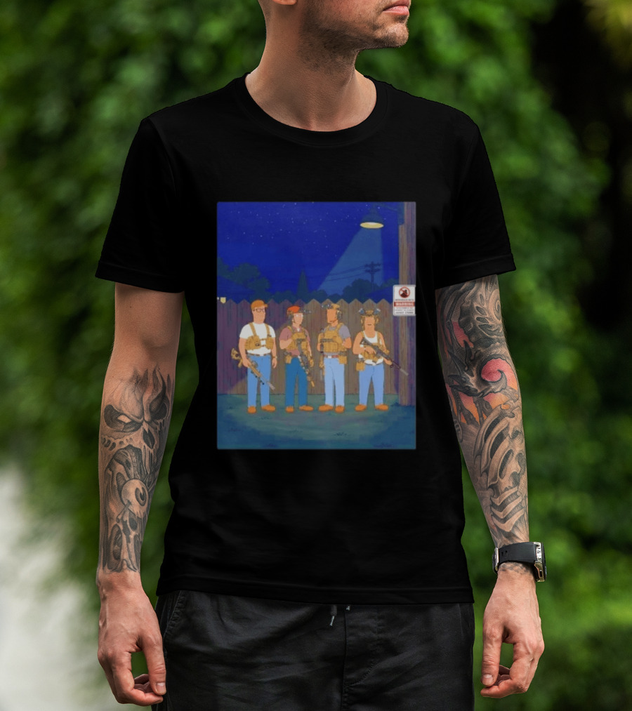 Neighborhood Tactical Squad Warning King Of The Hill T-Shirt