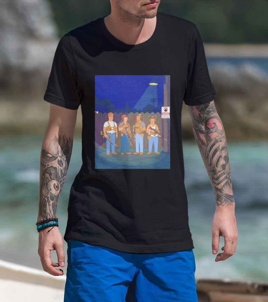 Neighborhood Tactical Squad Warning King Of The Hill T-Shirt