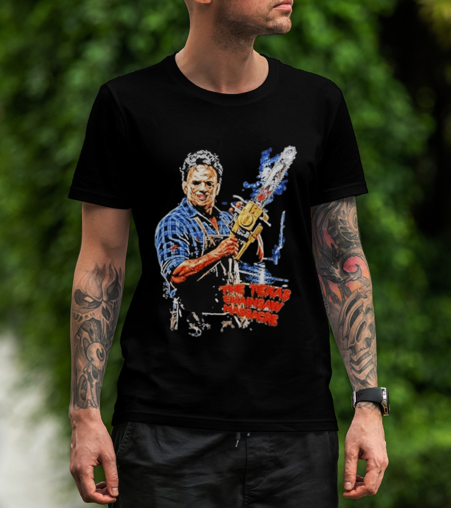 Texas Chainsaw Massacre Leatherface Chainsaw T-Shirt