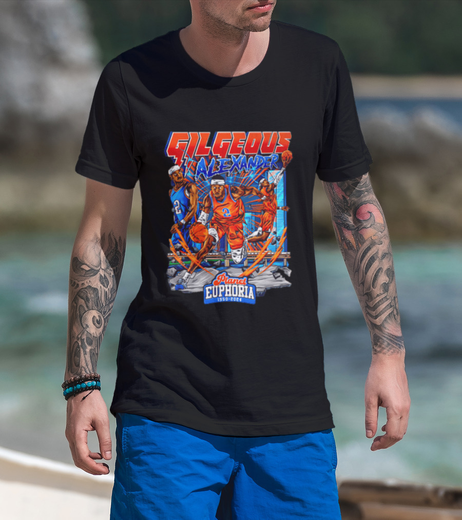 Gilgeous Alexander Oklahoma City Thunder Planet Euphoria 1950 2024 T-Shirt