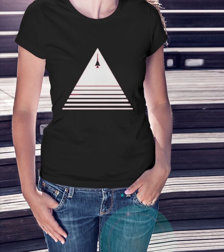 Stuart Fails To Save The Universe Stuart Bloom Jet Airplane Triangle Pyramid T-Shirt