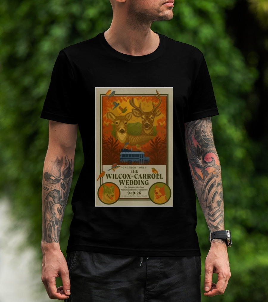 The Wilcox Carroll Wedding One Night Only Forever After Tour Featuring Eminence Ensemble September 19 2026 Colorado T-Shirt