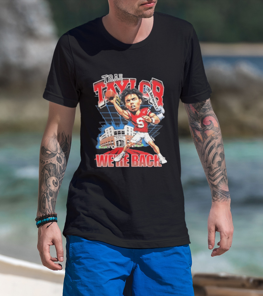 Trae Taylor The Architect Nebraska Cornhuskers We're Back Football Stadium T-Shirt