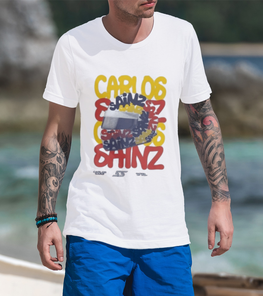Carlos Sainz Madrid F1 Team Race Special 26 Atlassian Williams T-Shirt