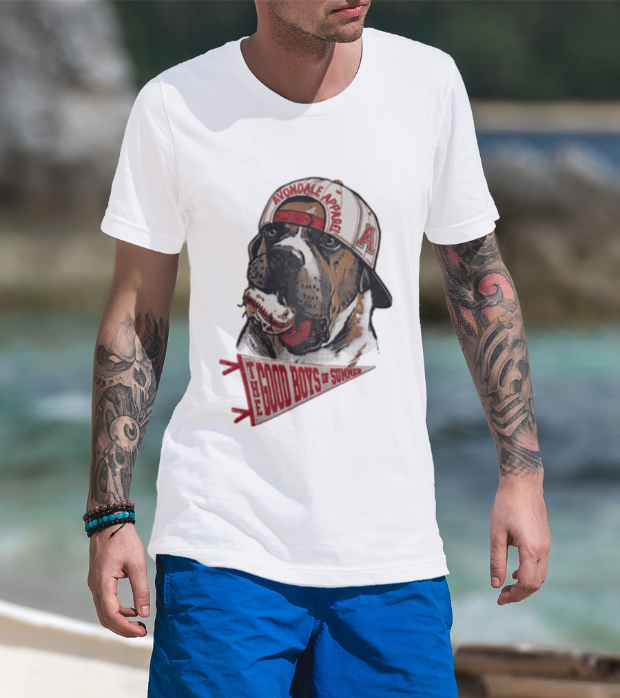 Avondale Apparel The Good Boys Of Summer Bulldog Baseball Cap T-Shirt