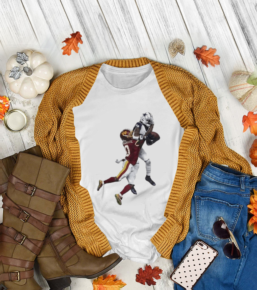 Ceedee Lamb Dak Prescott Record Breaking Touchdown Dallas Washington Football Moment T-Shirt